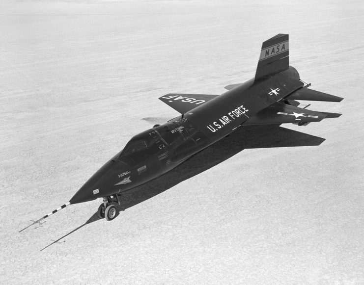 North American X-15 parked on a runway