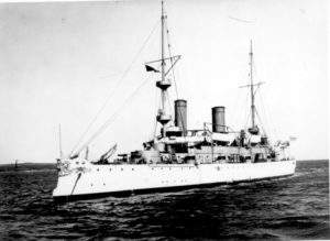 USS Olympia (C-6) at sea