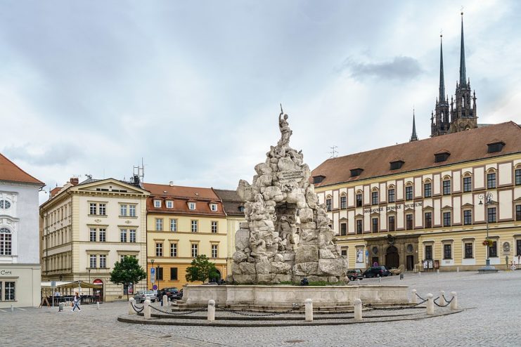 City center of Brno, Czech Republic