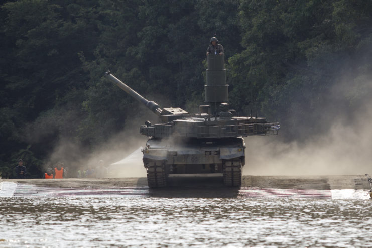 K2 Black Panther driving along a dirt road