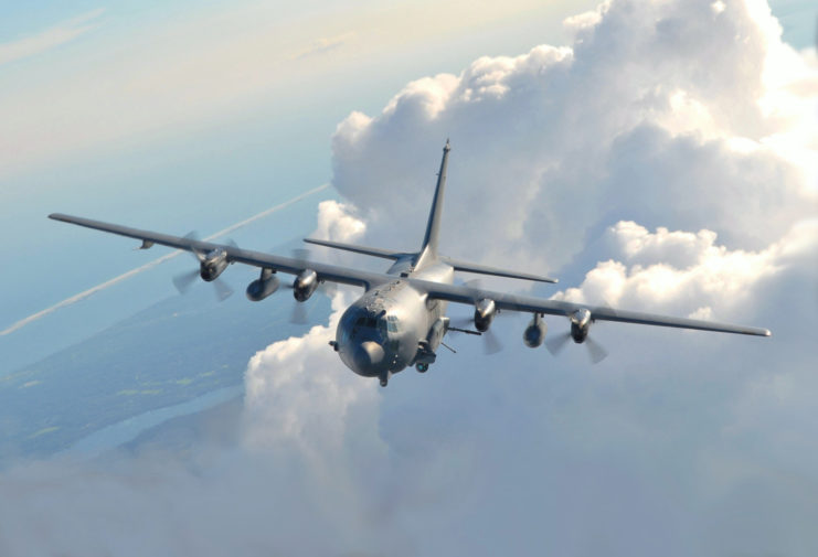 Lockheed AC-130 in flight