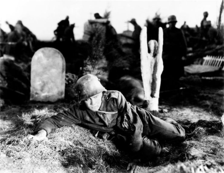 Lew Ayres as Paul Bäumer in 'All Quiet on the Western Front'