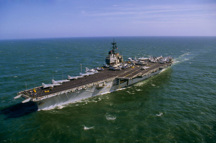 USS Forrestal (CV-59) at sea