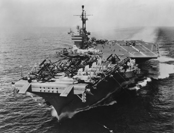 USS Forrestal (CV-59) at sea