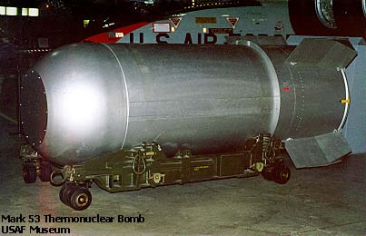 Mark 53 thermonuclear bomb in a factory