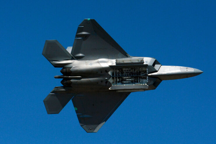 Lockheed Martin F-22 Raptor in flight