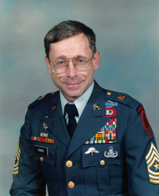 Military portrait of Mike Vining