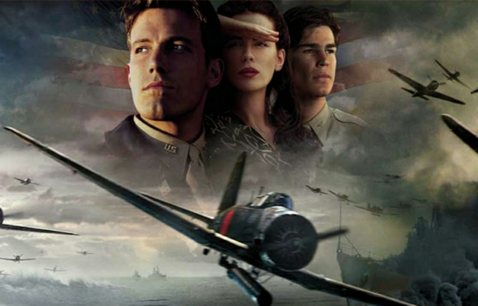 Promotional image for 'Pearl Harbor,' featuring Ben Affleck, Kate Beckinsale and Josh Hartnett