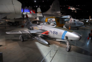 Republic RF-84K Thunderflash on display