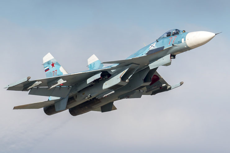 Sukhoi Su-33 in flight