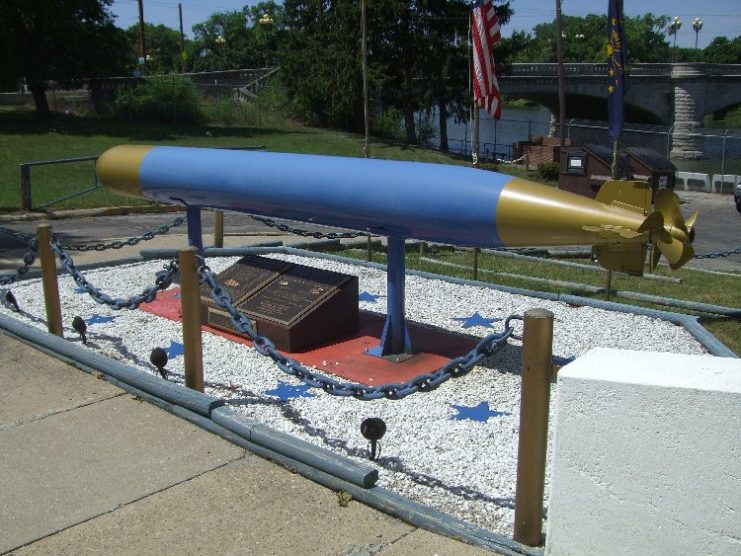 USS Grayback (SS-208) memorial on the grounds of the Heslar Naval Armory