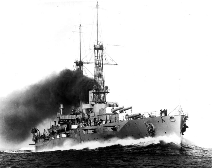 USS New York at sea