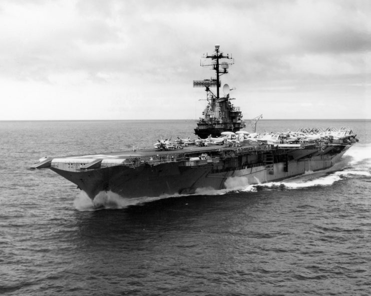 USS Oriskany (CV-34) at sea