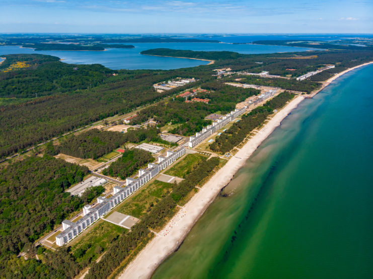 Aerial view of the Colossus of Prora