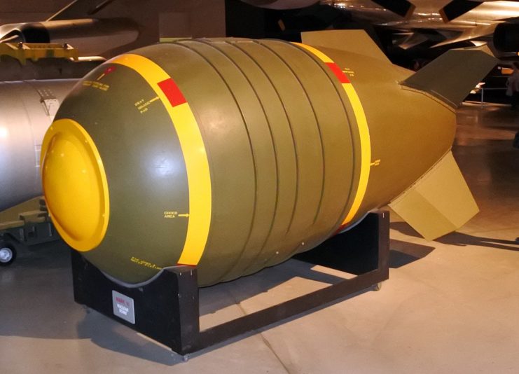 Mk 6 nuclear bomb on display