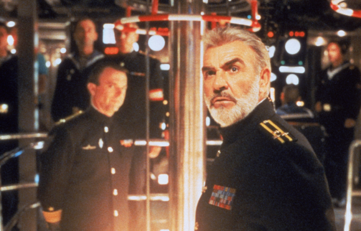 Sam Neill and Sean Connery as Capt. Vasily Borodin and Capt. Marko Ramius in 'The Hunt for Red October'