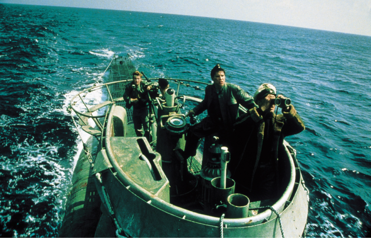 Matthew McConaughey, Erik Palladino, Will Estes and Jack Noseworthy as Lt. Andrew Taylor, Seaman Anthony Mazzola, Torpedoman Ronald "Rabbit" Parker and Seaman Bill Wentz in 'U-571'