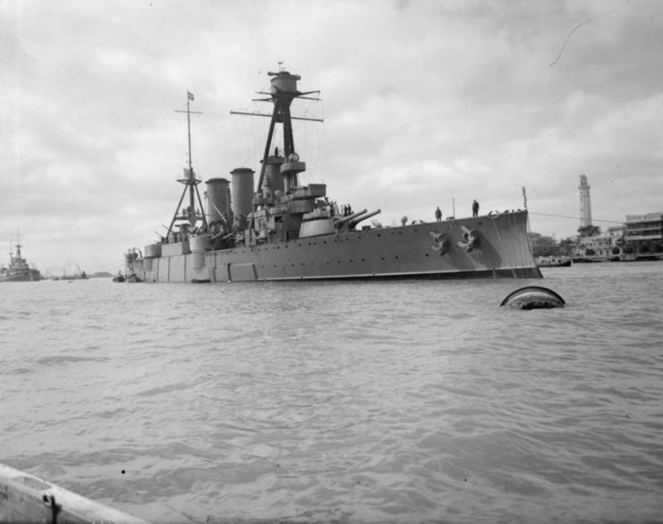 Georgios Averof anchored at port