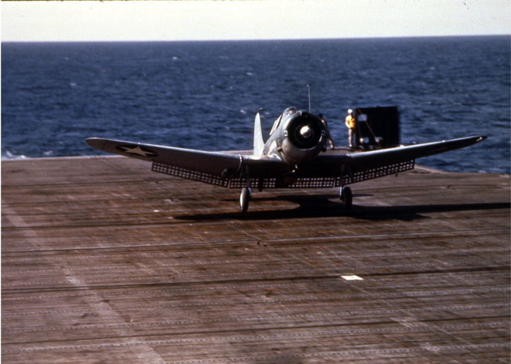 Douglas SBD Dauntless landing on the flight deck of the USS Ranger (CV-4)