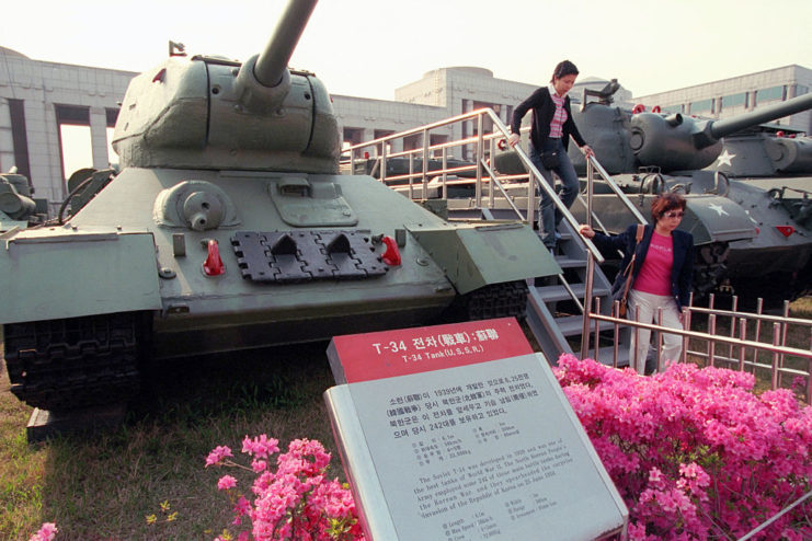 T-34 tank on display