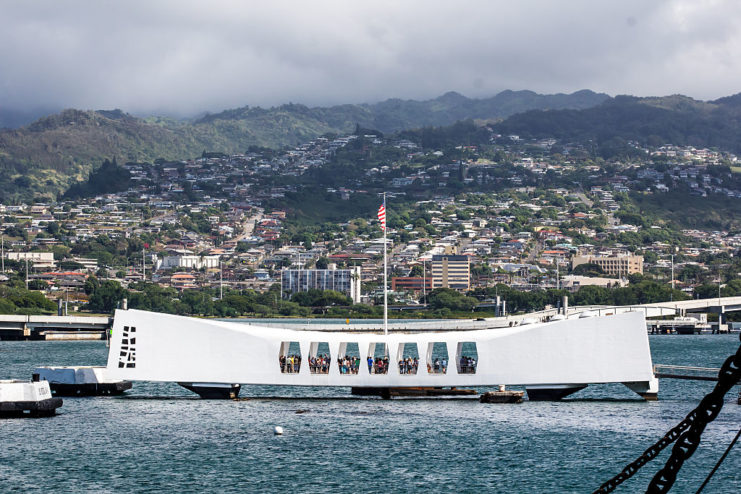 View of the USS Arizona Memorial