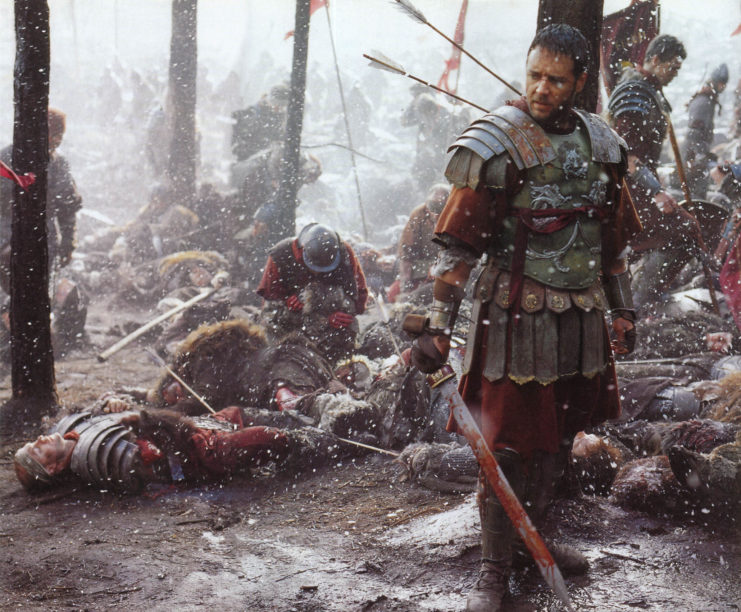 Russell Crowe as Maximus Decimus Meridus in 'Gladiator'