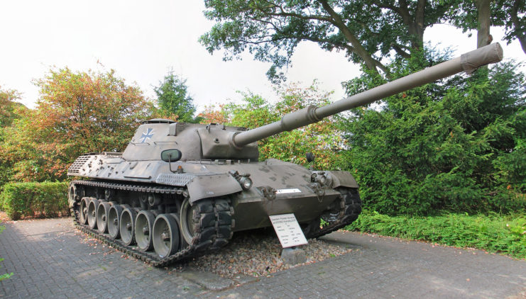 Leopard I prototype on display outside