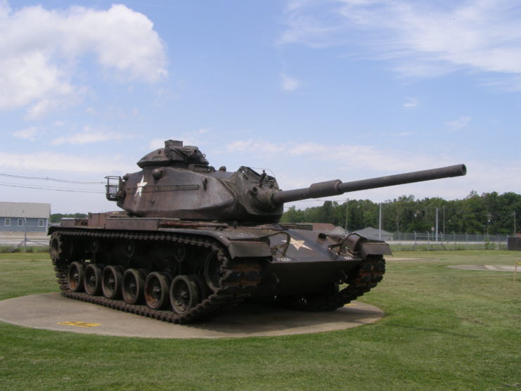 M60 Patton tank on display outside