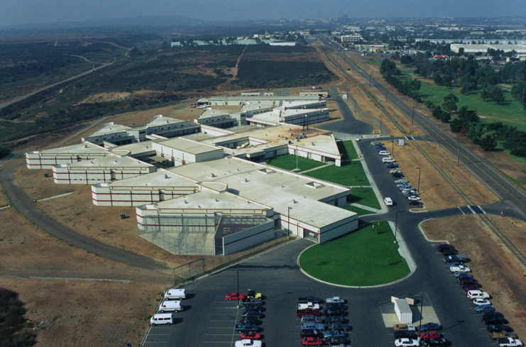 Aerial view of Naval Consolidated Brig, Miramar