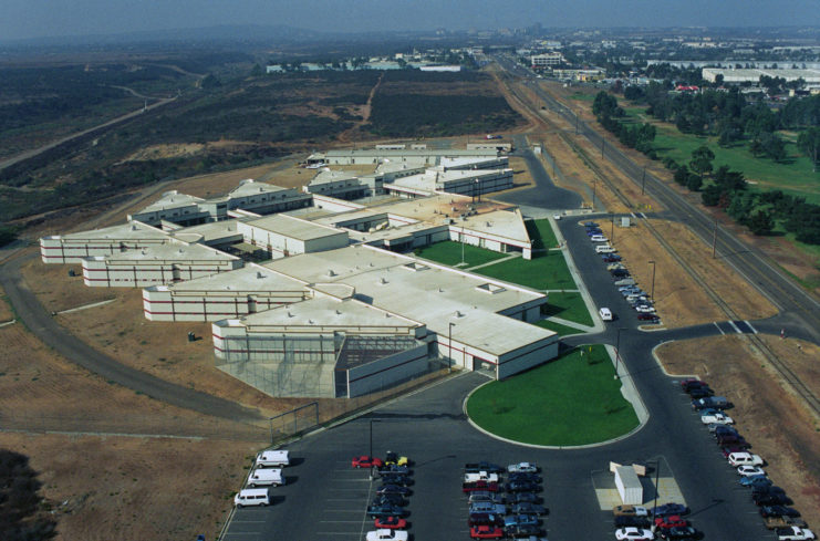 Aerial view of Naval Consolidated Brig, Miramar