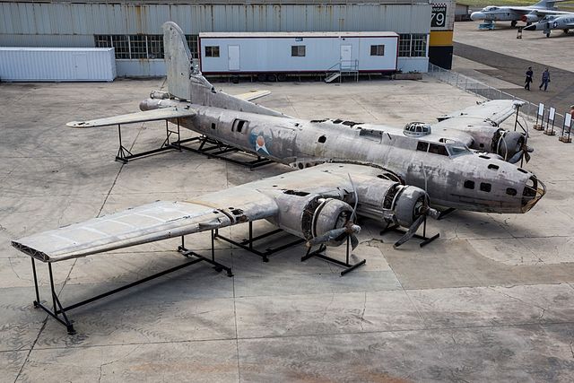 "Swamp Ghost" displayed outside at the Pearl Harbor Museum