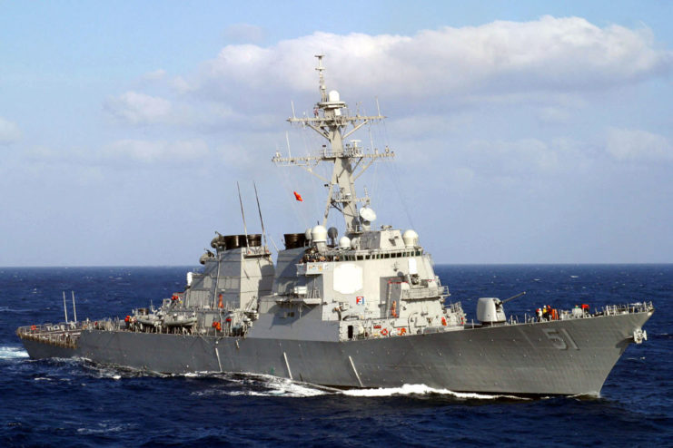 USS Arleigh Burke (DDG-51) at sea