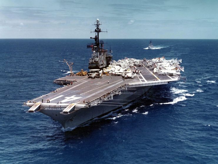 USS Midway (CV-41) at sea