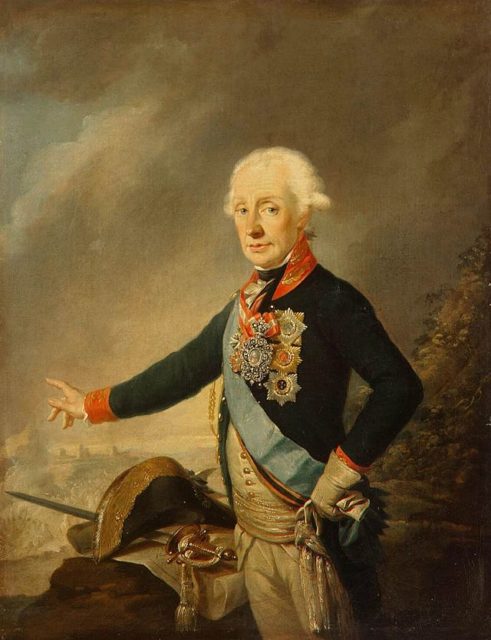 Military portrait of Alexander Suvorov