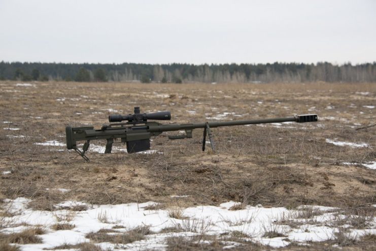 Snipex Alligator placed in the middle of a snowy field