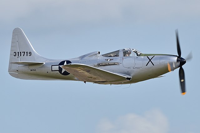 Bell P-63F Kingcobra in flight