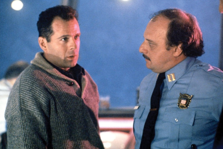 Bruce Willis and Dennis Franz as John McClane and Capt. Carmine Lorenzo in 'Die Hard 2'