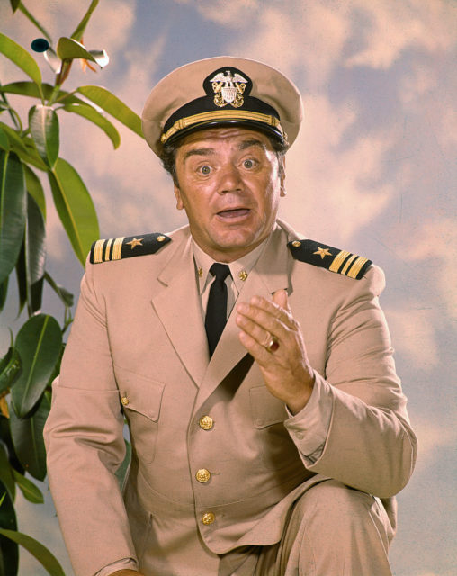 Ernest Borgnine as Lt. Cmdr. Quinton McHale in 'McHale's Navy'