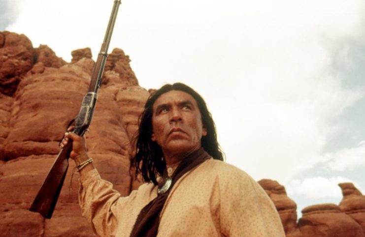 Wes Studi as Geronimo in 'Geronimo: An American Legend'