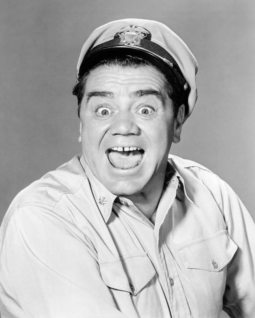 Ernest Borgnine as Lt. Cmdr. Quinton McHale in 'McHale's Navy'