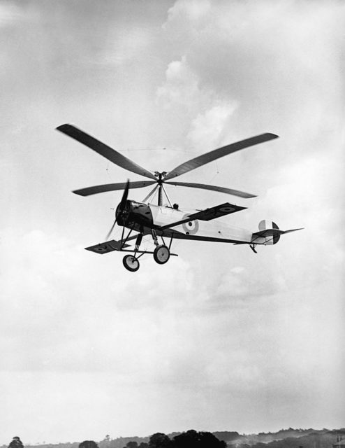 Cierva C.30 in flight