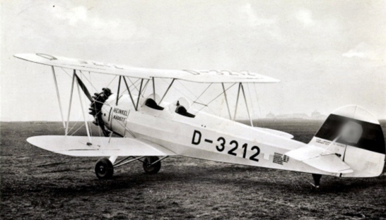 Heinkel He 72 Kadett parked on the ground