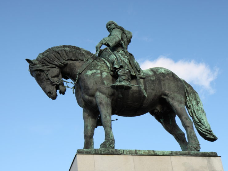Statue of Jan Žižka on horseback