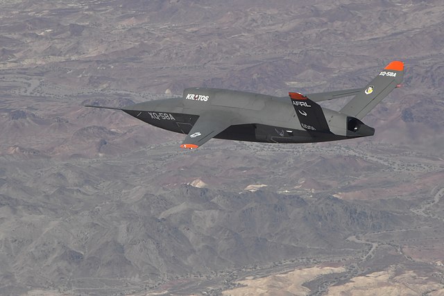 Kratos XQ-58A Valkyrie in flight