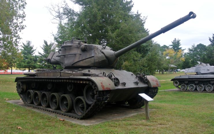 M47 Patton on display outside