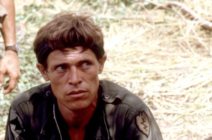 Willem Dafoe as Sgt. Elias in 'Platoon'