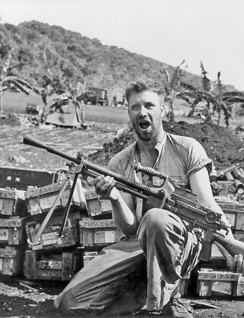 US Marine holding a Type 99