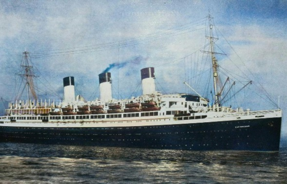 SS Cap Arcona at sea