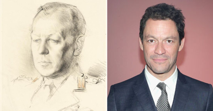 Sketch of Dudley Clarke + Dominic West on a red carpet