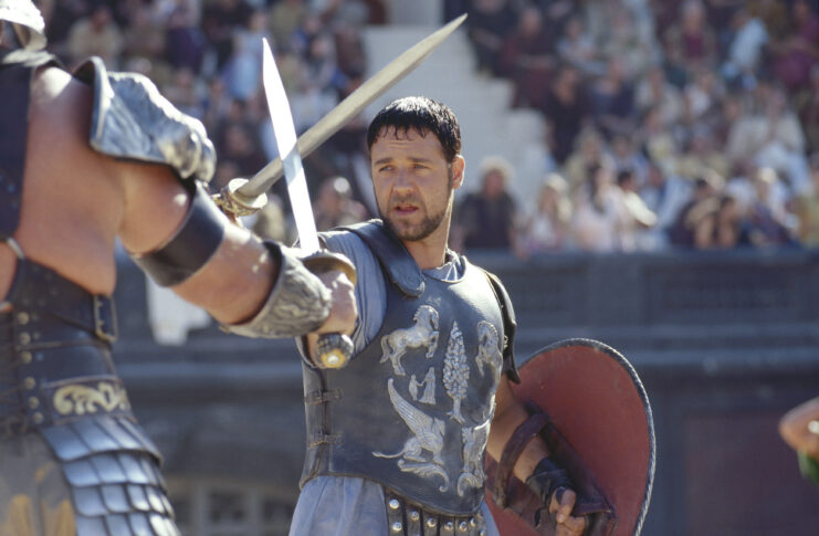 Russell Crowe as Maximus Decimus Meridius in 'Gladiator'